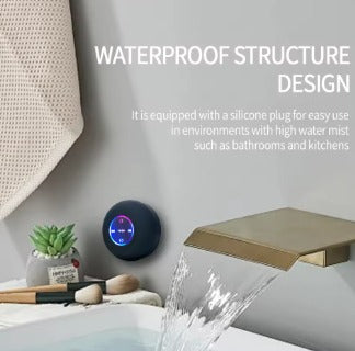 AquaBeat Mini – Portable Waterproof Bluetooth Speaker with LED