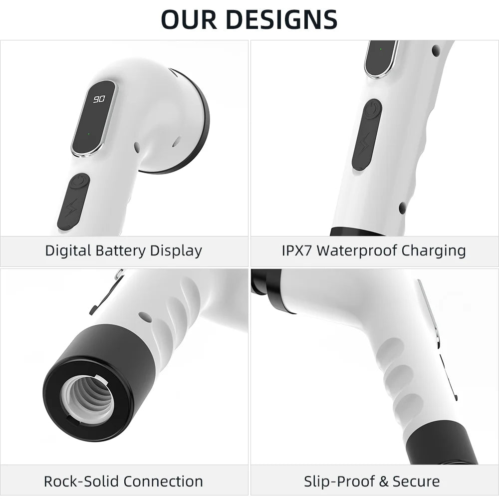 Powerful 9-in-1 Cordless Electric Brush